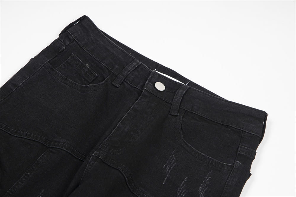 Heavy Industry Wash Denim Trousers Men