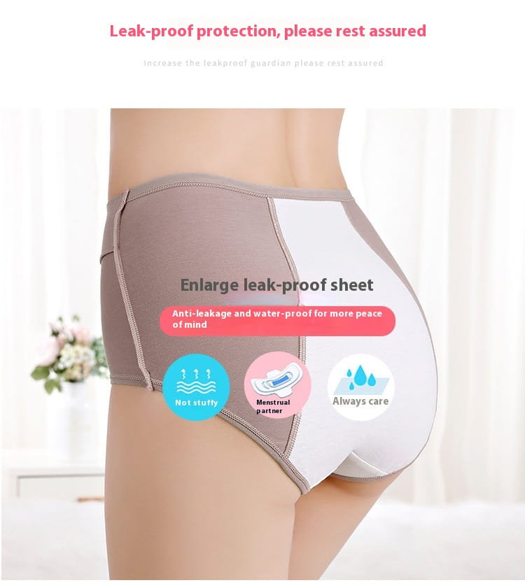 Cotton Menstrual Period Side Leakage Prevention Menstrual Panties
