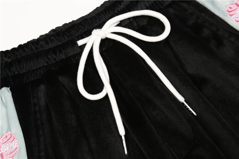 Love Embroidery Stitching Casual Suit Men