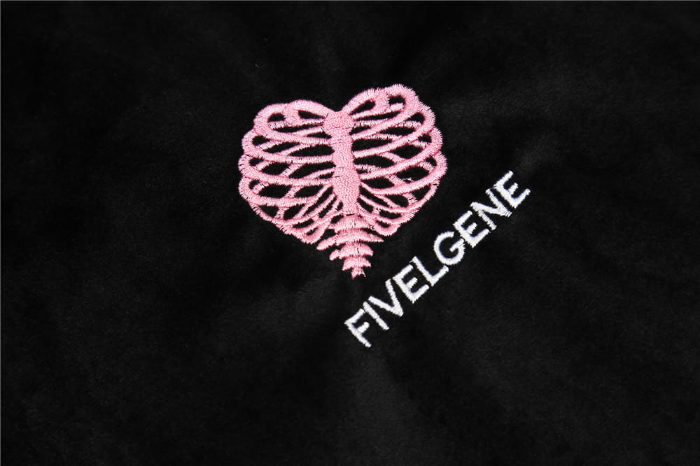 Love Embroidery Stitching Casual Suit Men