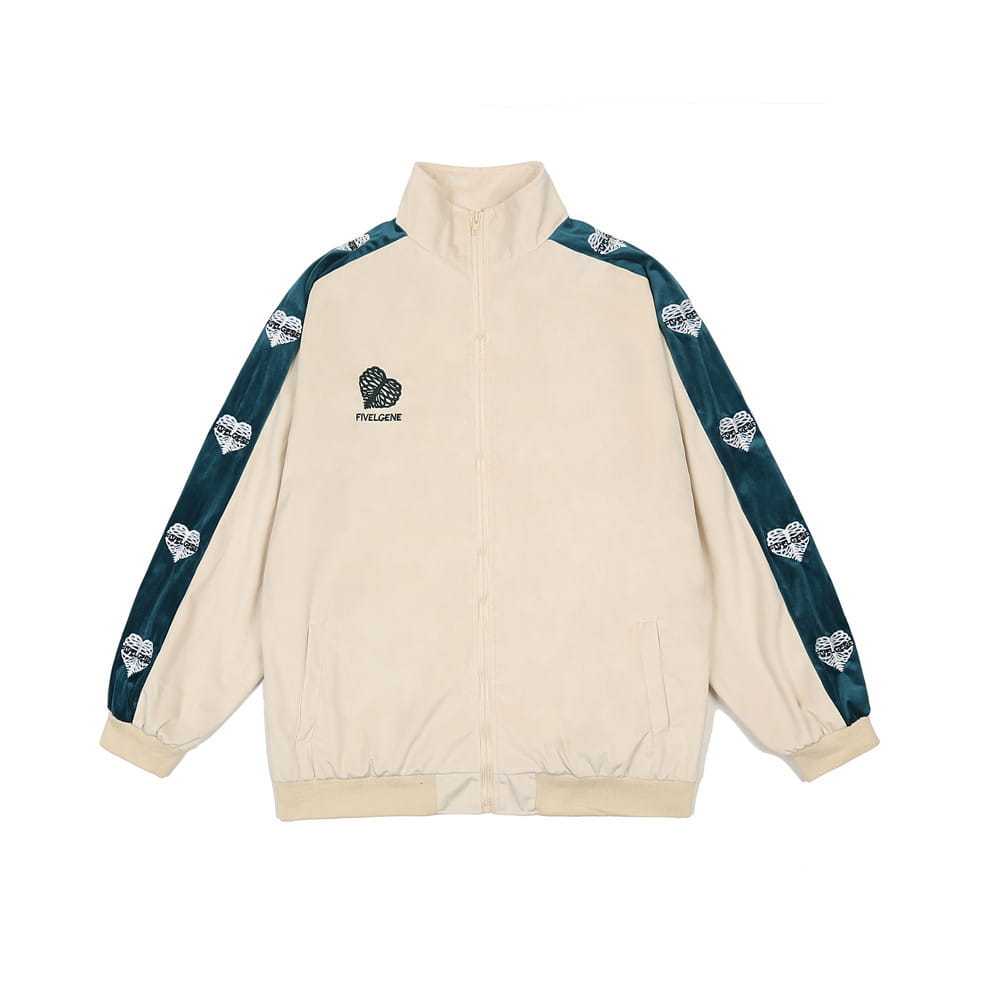 Love Embroidery Stitching Casual Suit Men