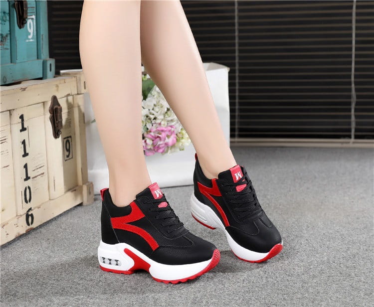 Women’s Sports Height Increasing Insole Wedge Platform Shoes