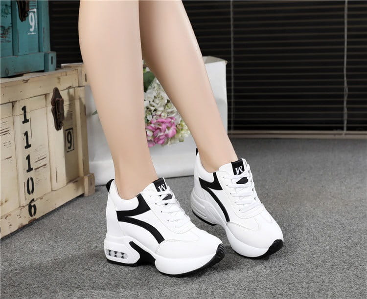 Women’s Sports Height Increasing Insole Wedge Platform Shoes