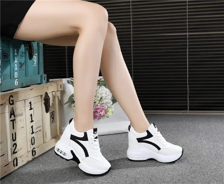 Women’s Sports Height Increasing Insole Wedge Platform Shoes