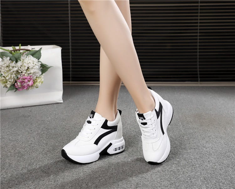 Women’s Sports Height Increasing Insole Wedge Platform Shoes