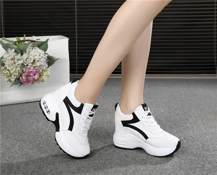 Women’s Sports Height Increasing Insole Wedge Platform Shoes