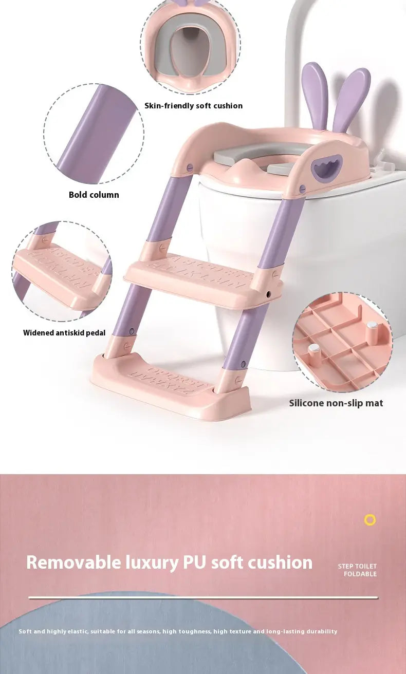 Children’s Toilet Toilet Stairs Baby Girl Boy Ladder Bedpan Cushion Baby Household Urinal