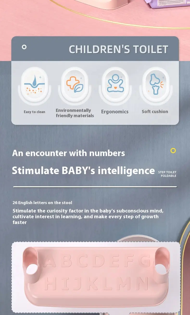 Children’s Toilet Toilet Stairs Baby Girl Boy Ladder Bedpan Cushion Baby Household Urinal