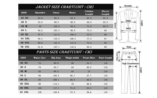 Suit Double Breasted Men’s Striped Two-piece Set
