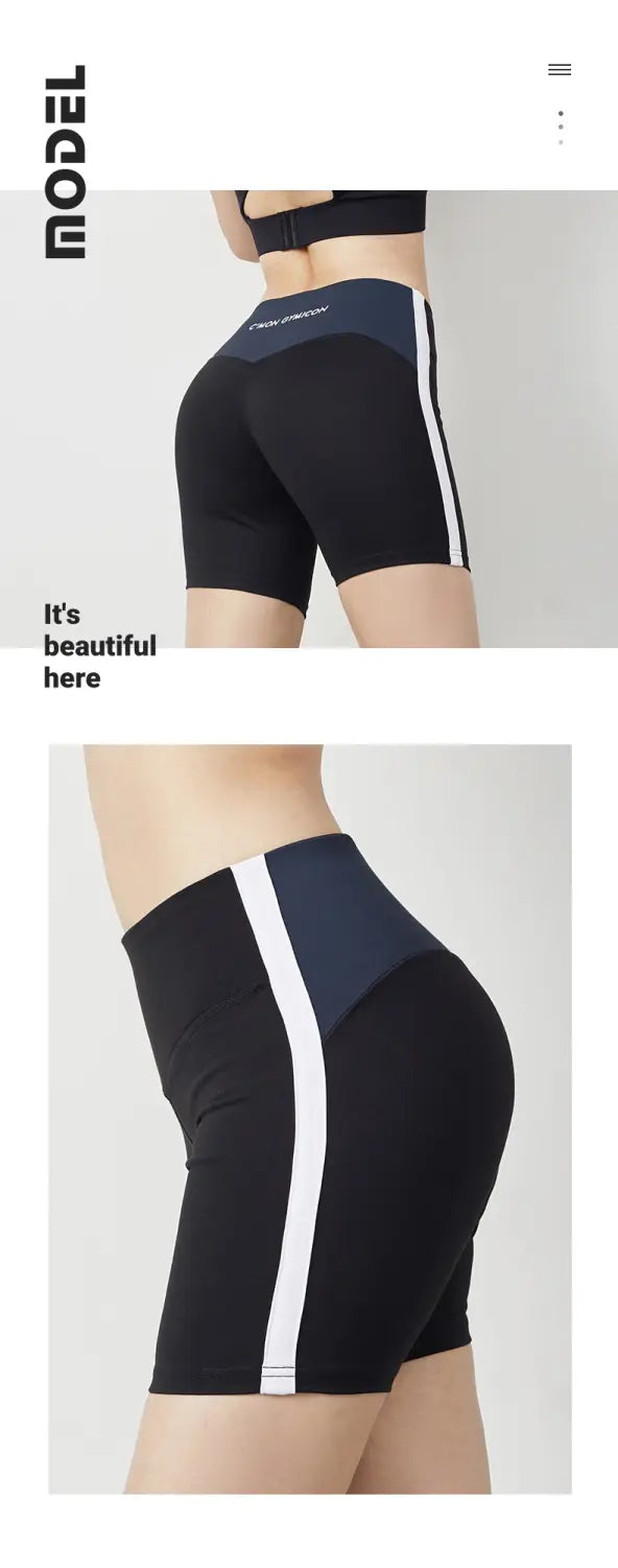 Women’s Sports Fitness High Waist Stretch Yoga Shorts