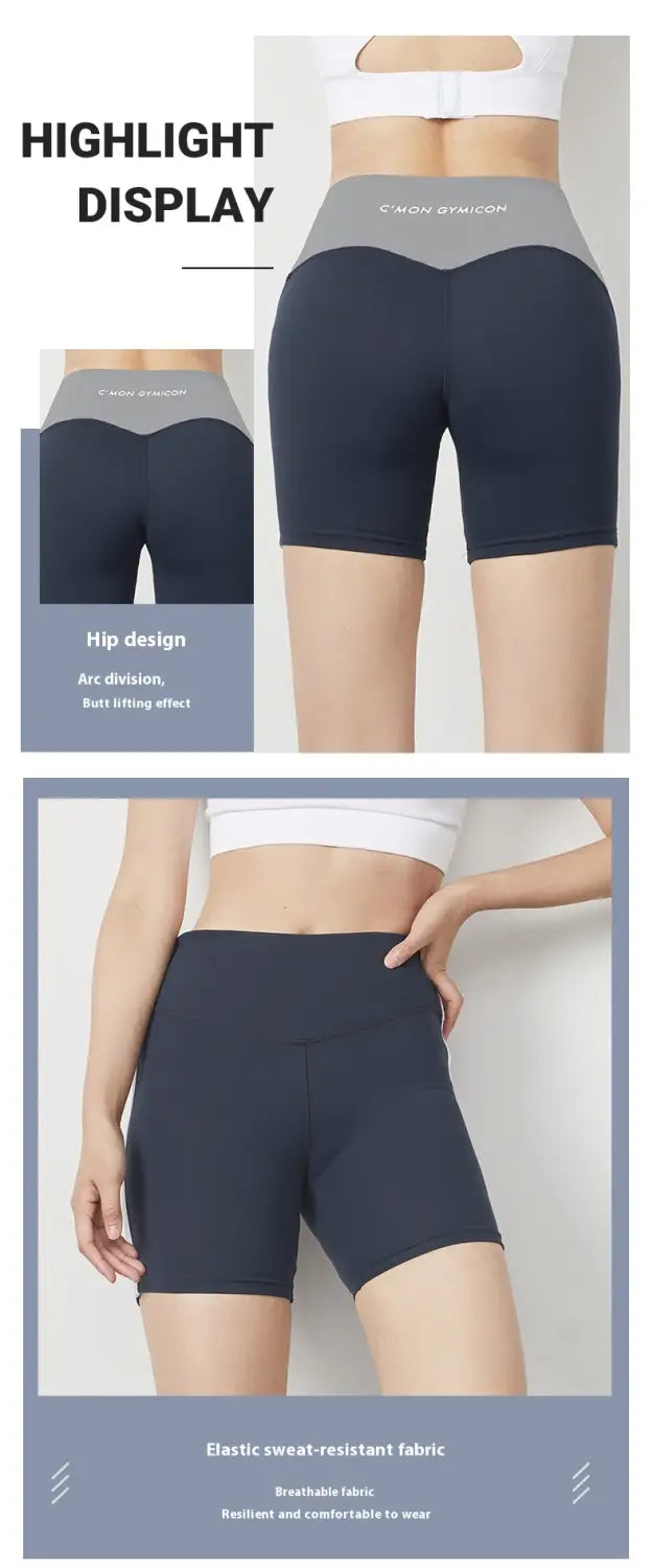 Women’s Sports Fitness High Waist Stretch Yoga Shorts