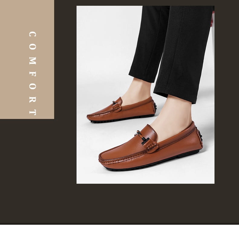 Men’s Plus Size British Fashion Casual Leather Shoes