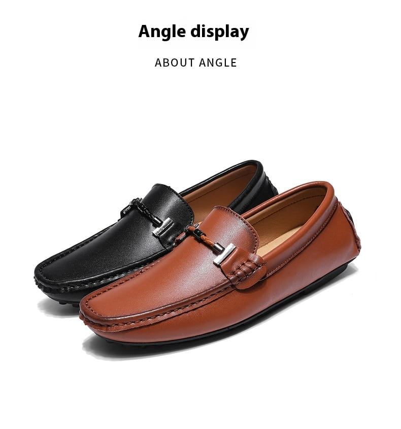 Men’s Plus Size British Fashion Casual Leather Shoes