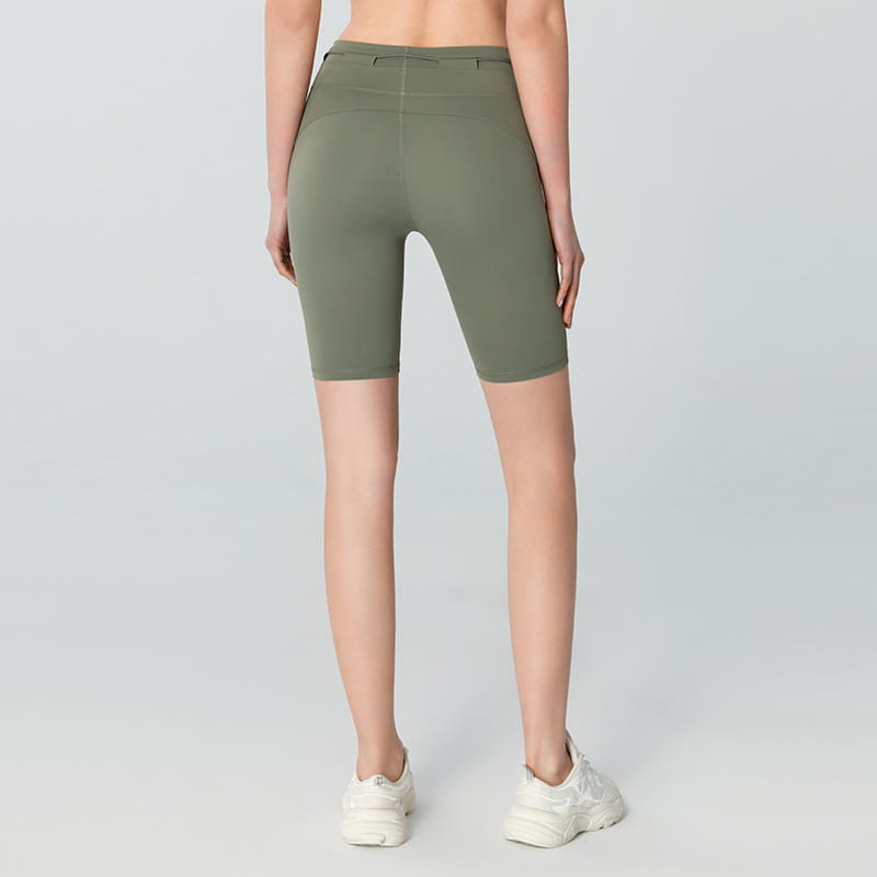 Women’s High Waist Hip Lift Tight Drawstring Yoga Shorts