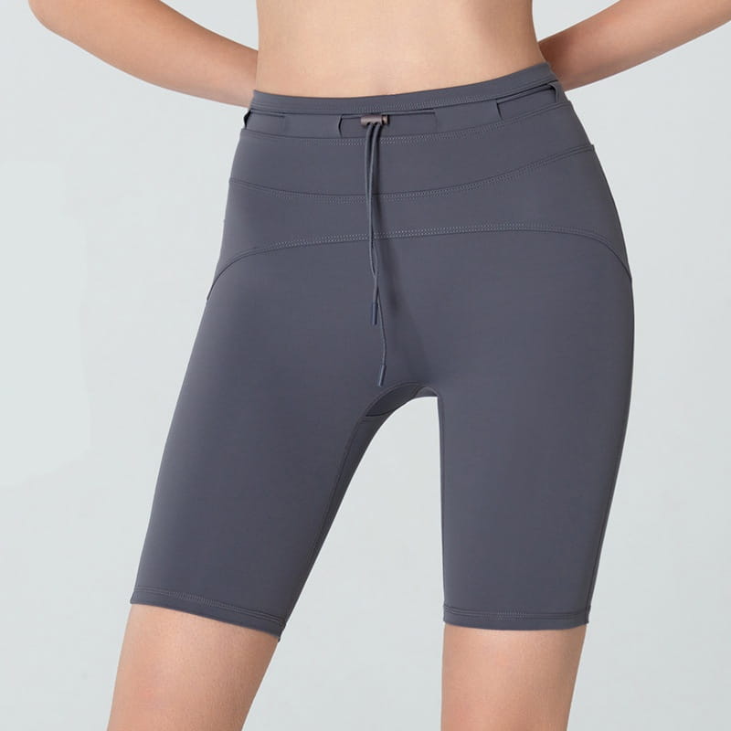 Women’s High Waist Hip Lift Tight Drawstring Yoga Shorts