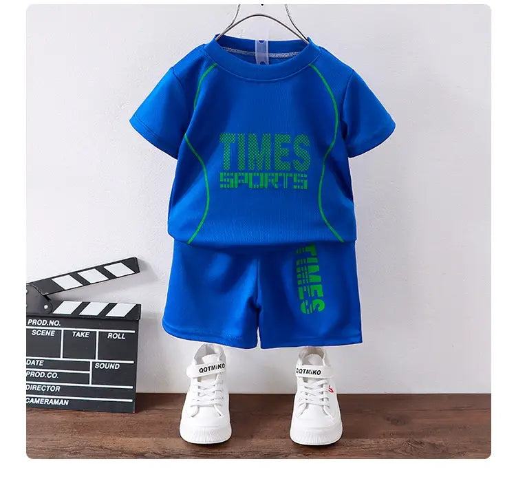 Short-sleeved Uniform Boys’ Sportswear Basketball Wear Quick-drying Shorts Suit