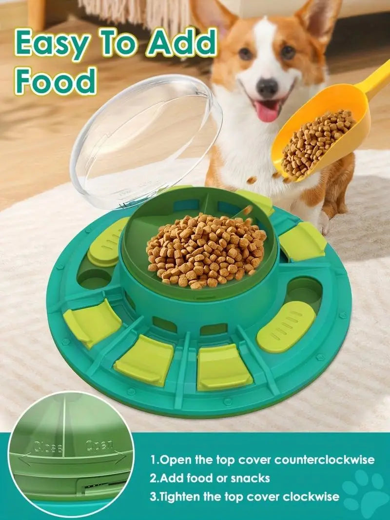 Interactive Dog Puzzle Toy For IQ Improvement And Slow Feeding Suitable For All Sizes Pets Nutritious Diet-Friendly
