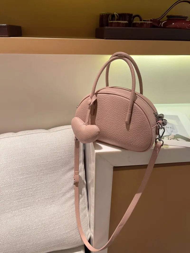 Handbag For WomenLuxury Desinger Heart Crossbody Bag Solid Concise Ladies Femlae Bag
