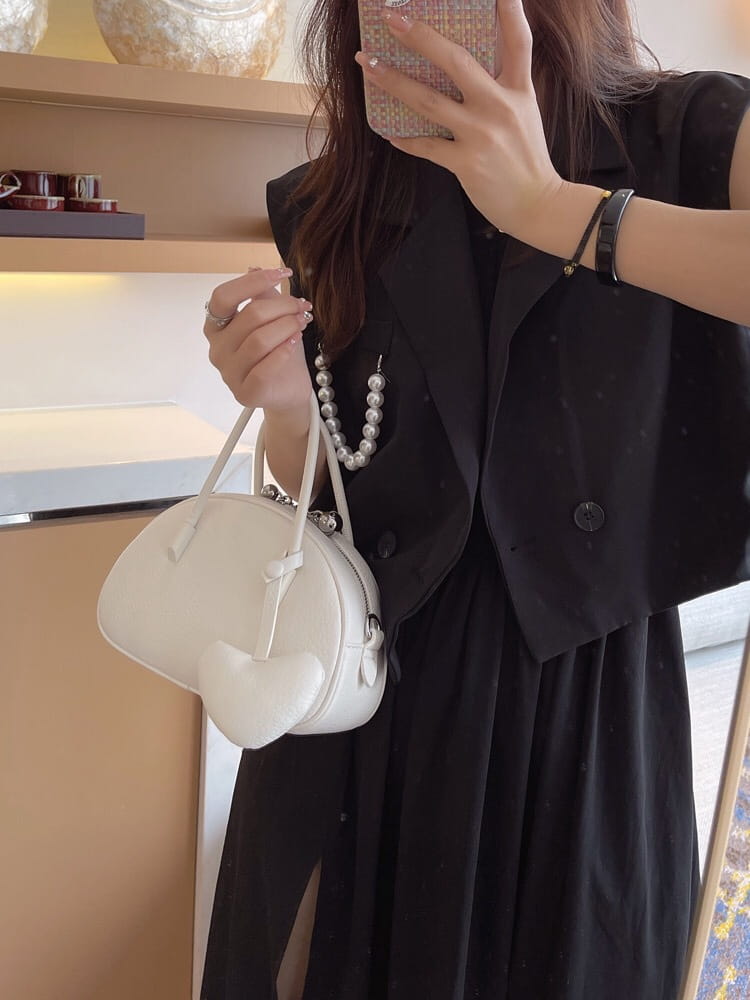Handbag For WomenLuxury Desinger Heart Crossbody Bag Solid Concise Ladies Femlae Bag