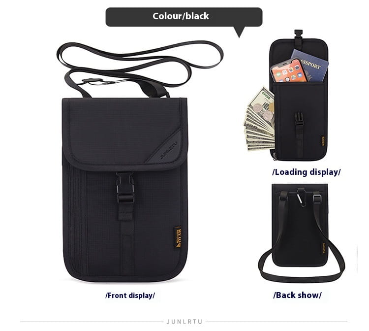 Travel Multi-functional Halter Small Bag Air Ticket Coin Purse Protective Cover