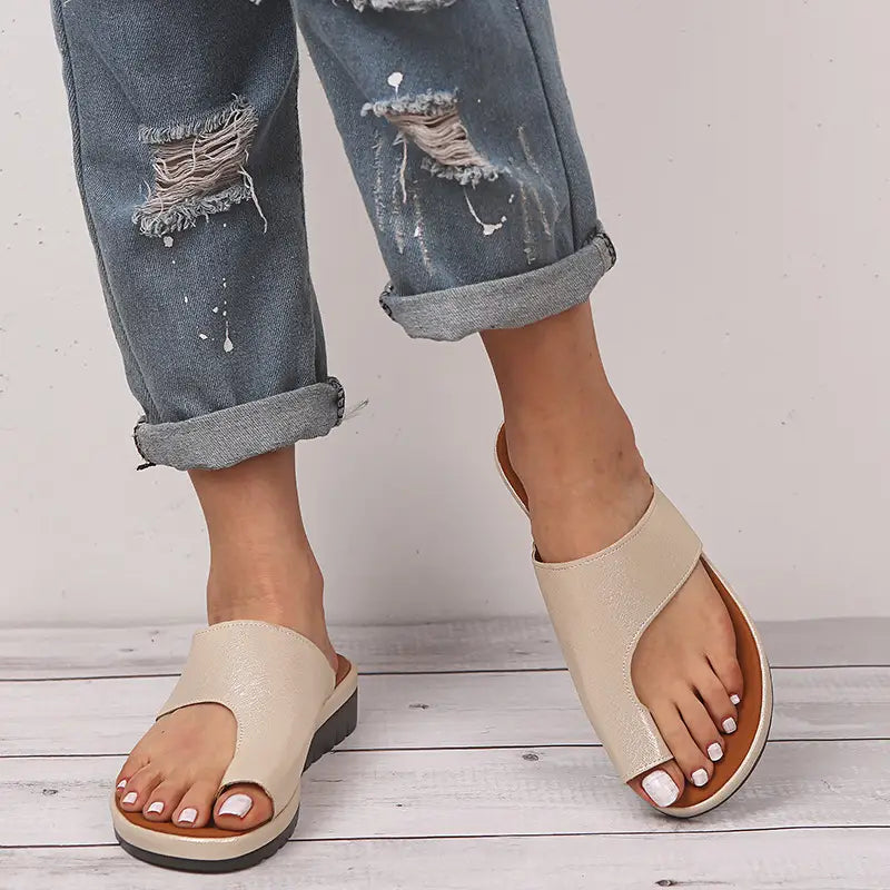 Large Size Women’s Shoes Sandals Women’s New European And American Ladies Toe Ring Sandals Women’s