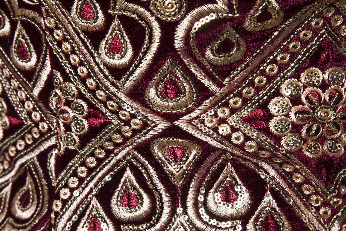 Ethnic Print Single-breasted Leisure Suits For Men Costume