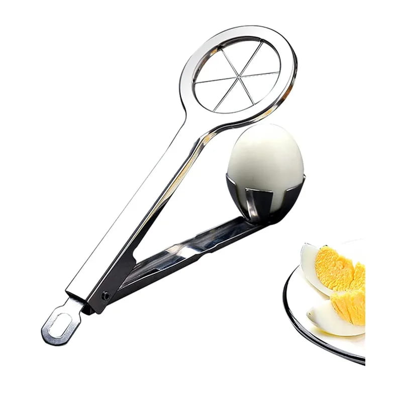 Stainless Steel Egg Cutter Hexagonal Cutting Cooked S Tool Separater Fancy Splitter Kitchen Mold Creative Slicer