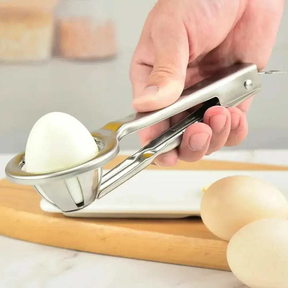 Stainless Steel Egg Cutter Hexagonal Cutting Cooked S Tool Separater Fancy Splitter Kitchen Mold Creative Slicer