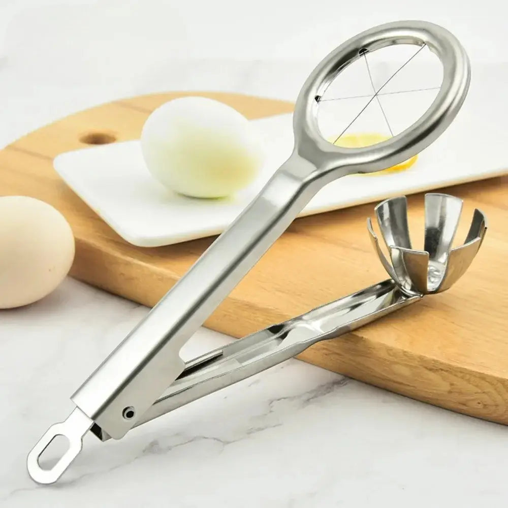 Stainless Steel Egg Cutter Hexagonal Cutting Cooked S Tool Separater Fancy Splitter Kitchen Mold Creative Slicer