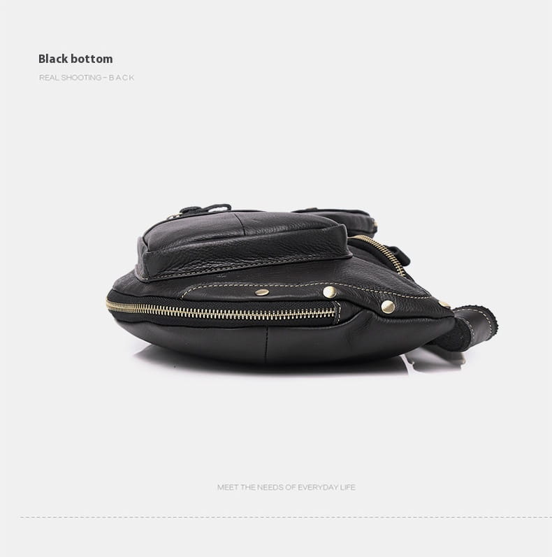 Large Capacity Retro Men’s Cowhide Messenger Bag