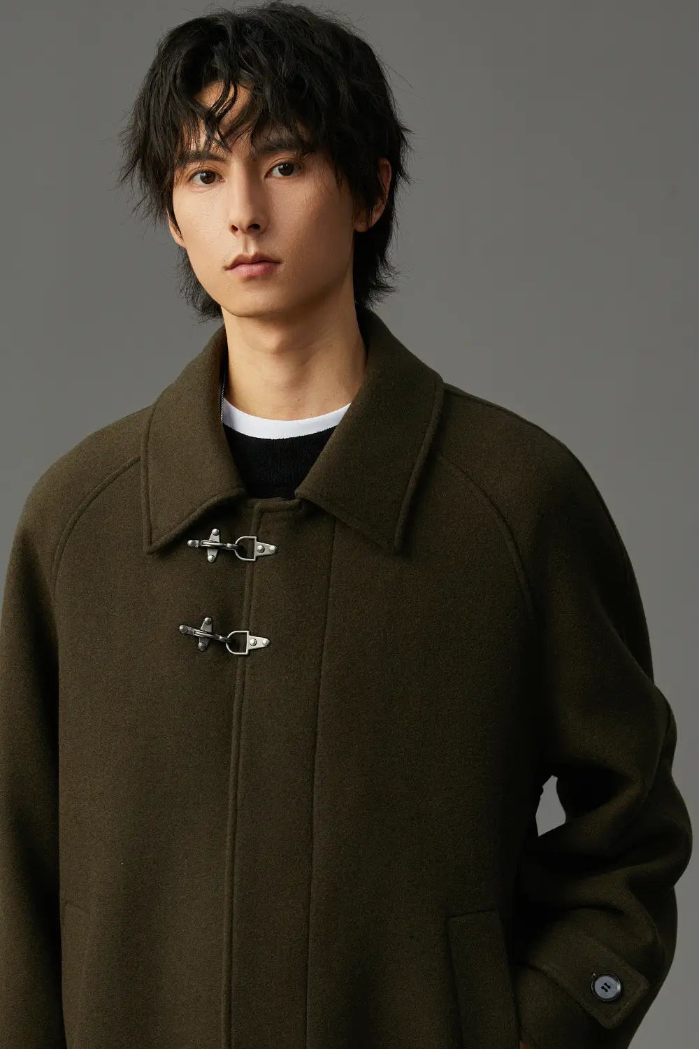 Winter Double-sided Woolen Coat Men