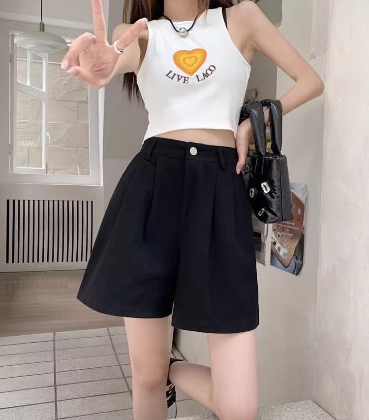 Corduroy Casual Shorts Women’s High Waist Loose