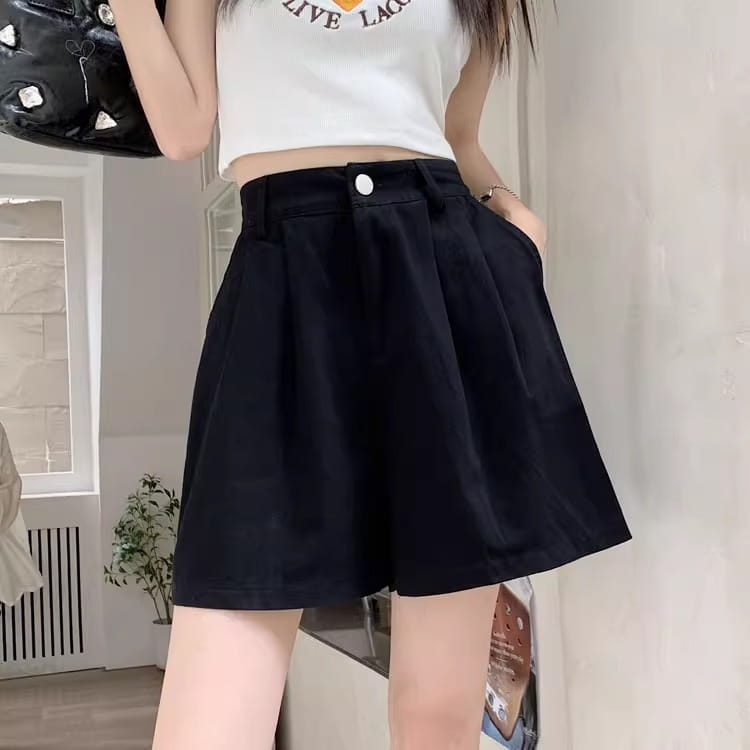 Corduroy Casual Shorts Women’s High Waist Loose
