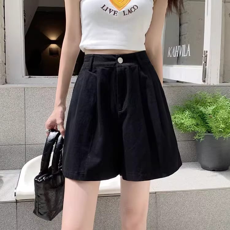 Corduroy Casual Shorts Women’s High Waist Loose