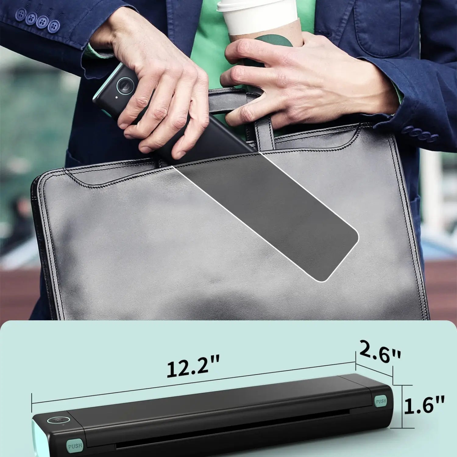 A4 Portable Printers Wireless For Travel Bluetooth Thermal Printer Suitable For Mobile Office,Support Tattoo Paper