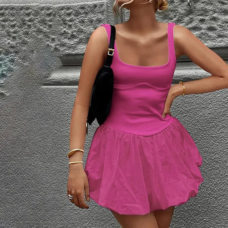 Women’s Fashion Stitching Vest Dress