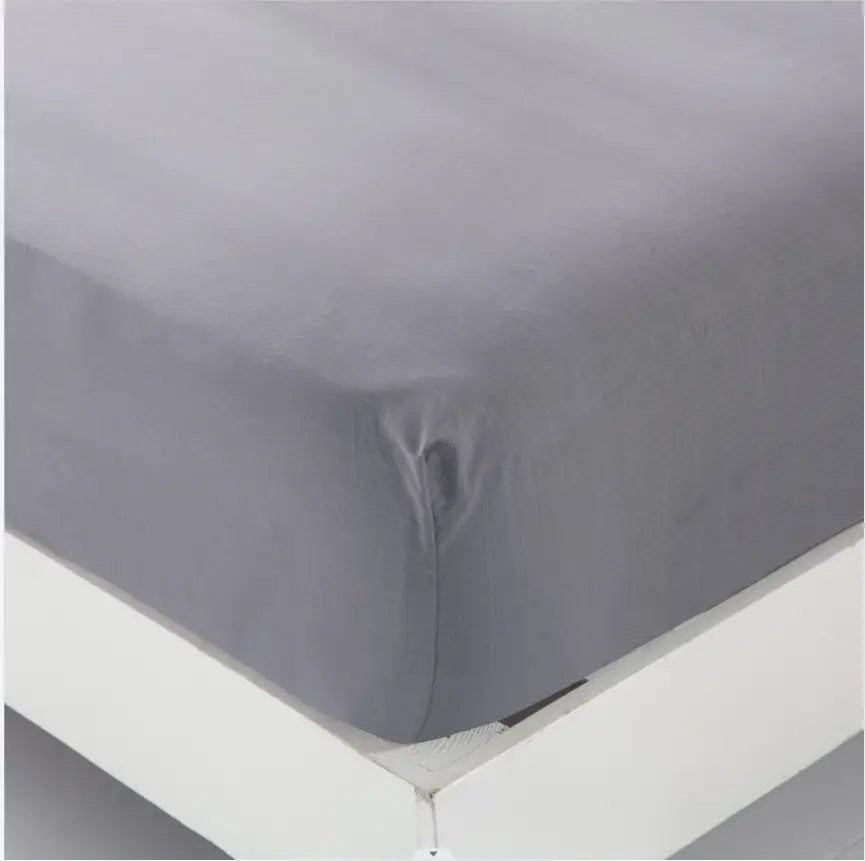 Gray fitted bed sheet from Flat Bed Sheets Are Grounded For Natural Health collection.
