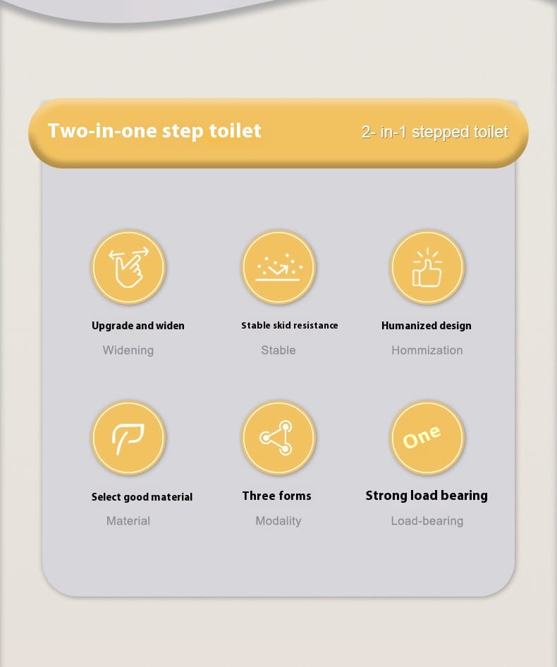 Upgrade Two-in-one Ladder Baby Toilet Stable Self-contained Toilet Children’s Toilet Ladder