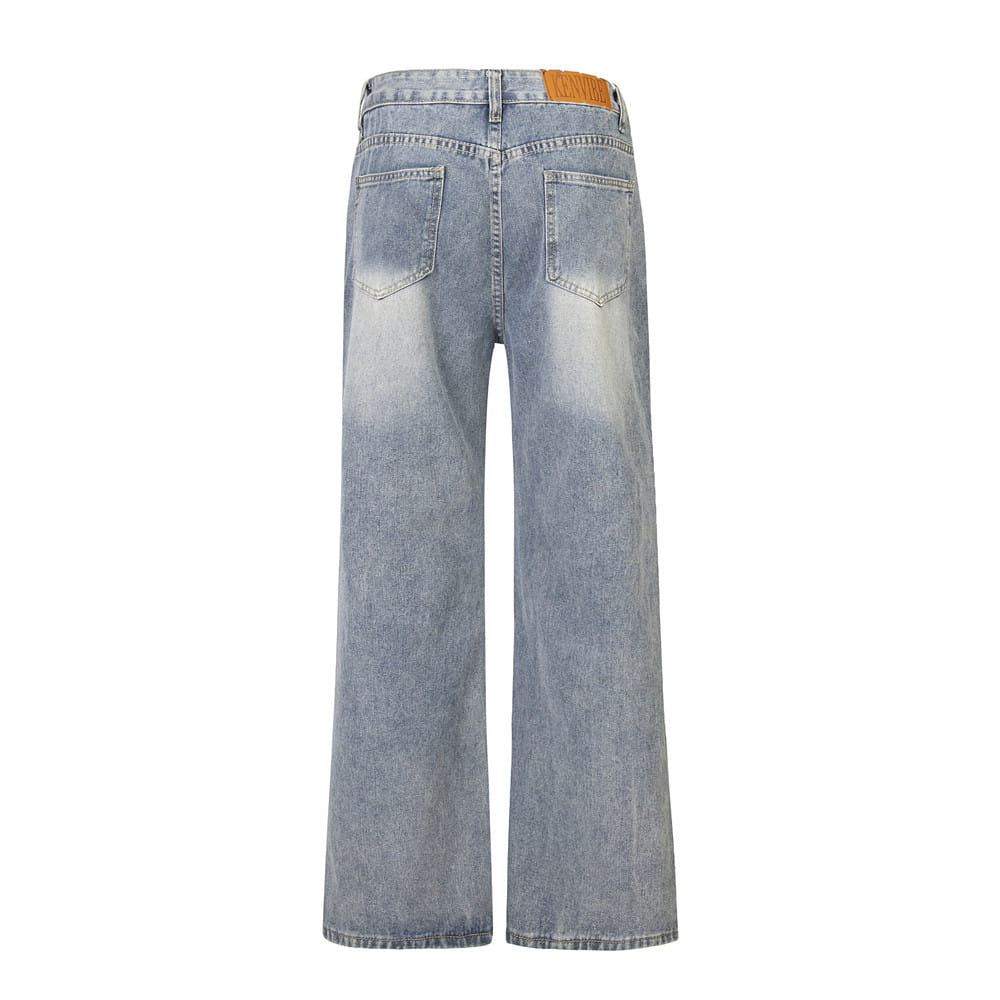 Ripped Denim Trousers For Men And Women