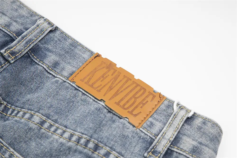 Ripped Denim Trousers For Men And Women