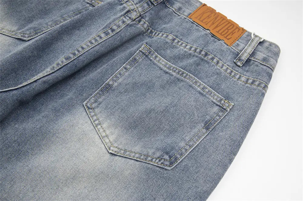 Ripped Denim Trousers For Men And Women