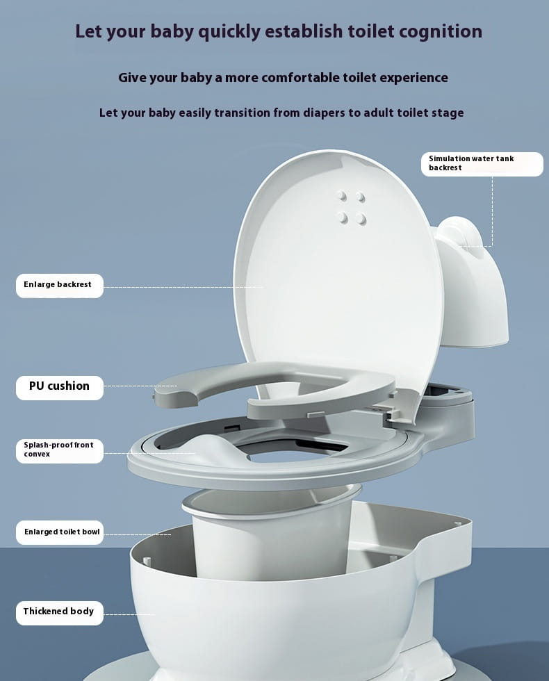 Simulated Enlargement Of Children’s Toilet Seat