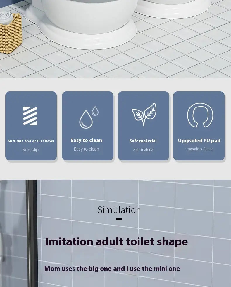 Simulated Enlargement Of Children’s Toilet Seat