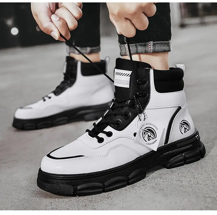 Men’s Casual Trend High Top British Style Martin Boots