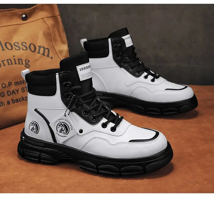 Men’s Casual Trend High Top British Style Martin Boots