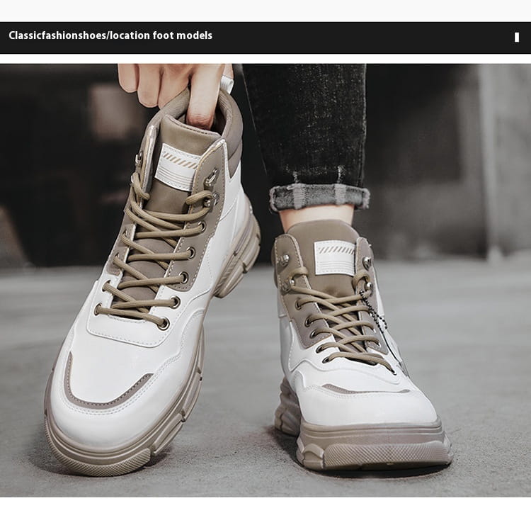 Men’s Casual Trend High Top British Style Martin Boots