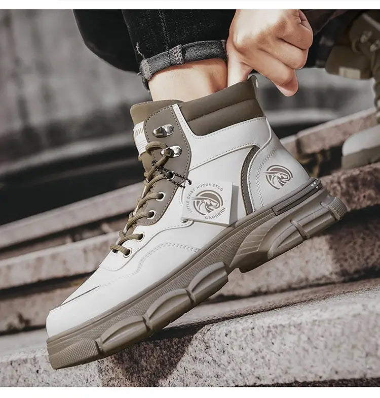 Men’s Casual Trend High Top British Style Martin Boots