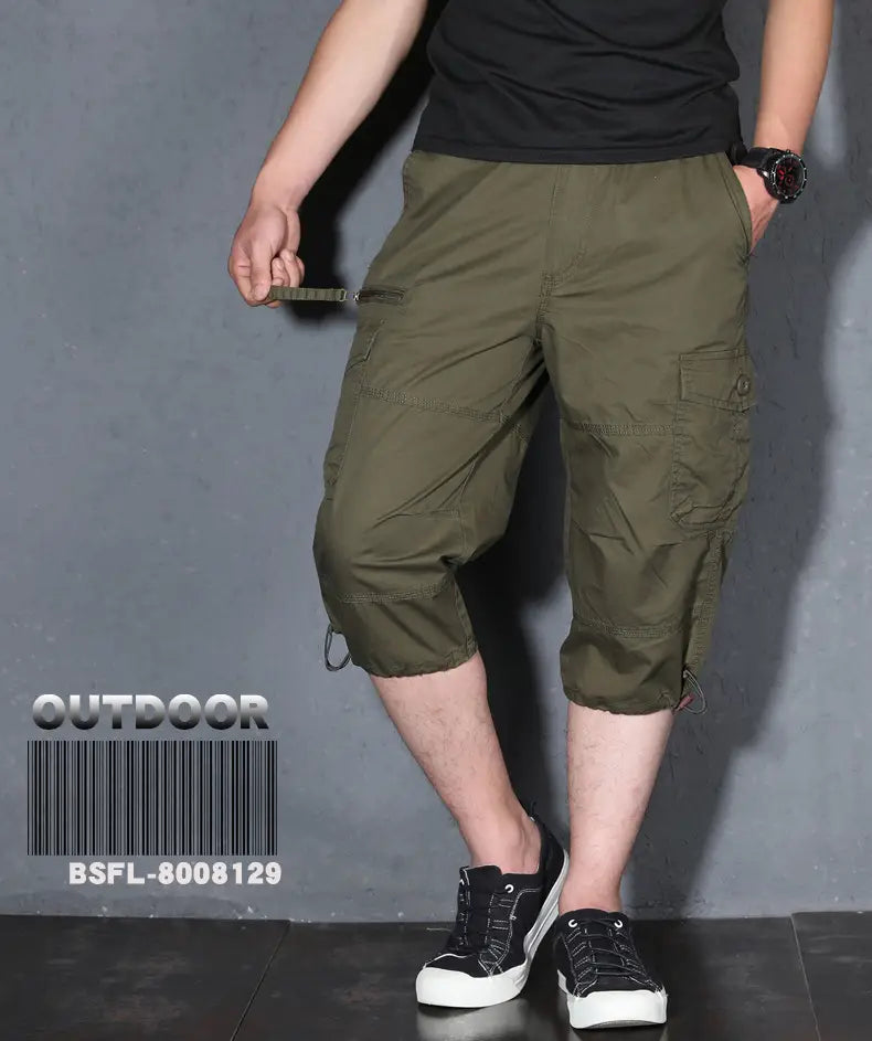 Thin Loose Shorts Cropped Trousers For Men Casual Pants