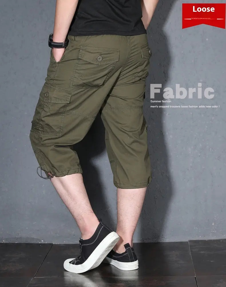 Thin Loose Shorts Cropped Trousers For Men Casual Pants