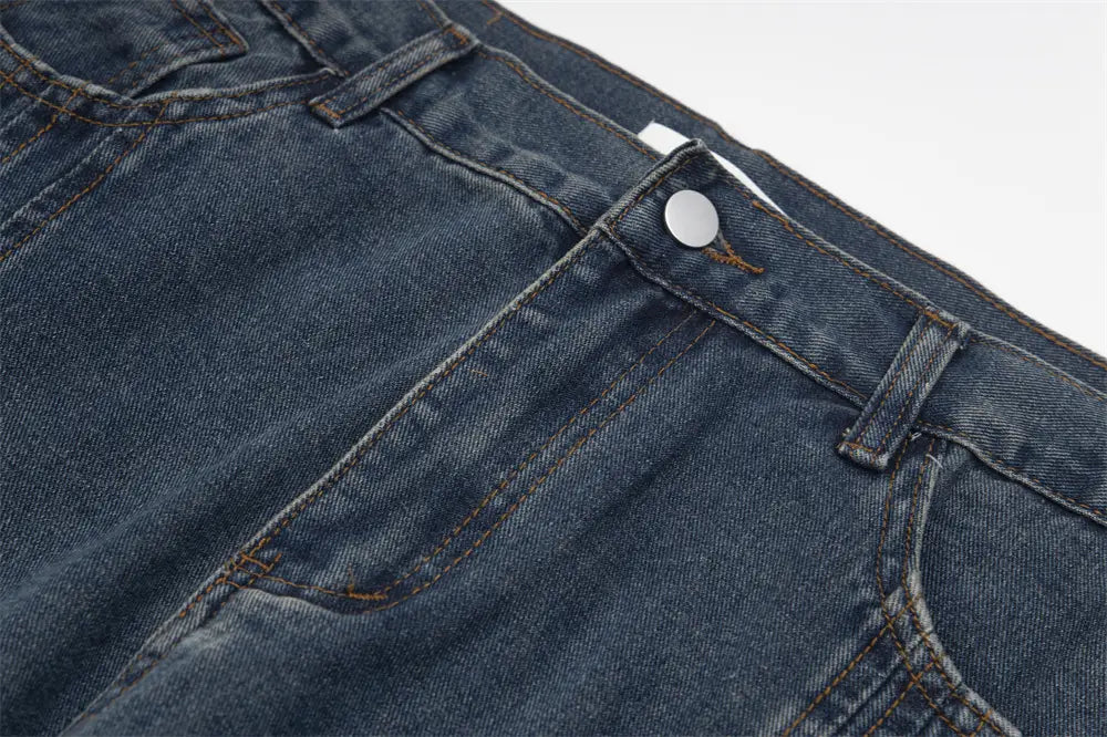 Ripped Denim Trousers For Men And Women